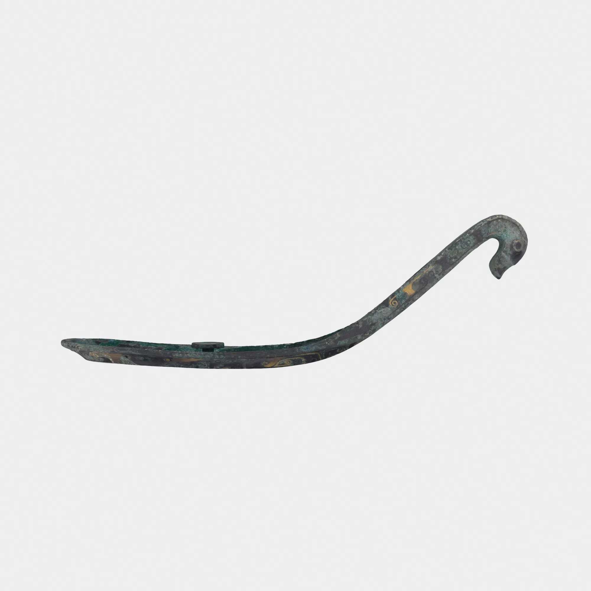 Copper hook 3D Model .c4d .max .obj .3ds .fbx .stl .blend