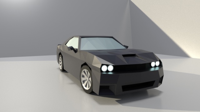 dodge challenger lowpoly 3d Modelo 3D .c4d .max .obj .3ds .fbx .stl .blend 
