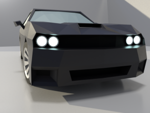 dodge challenger lowpoly 3d Modelo 3D
