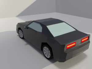 dodge challenger lowpoly 3d Modelo 3D