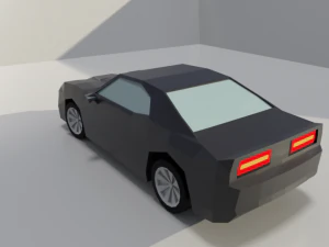 dodge challenger lowpoly 3d 3D Model