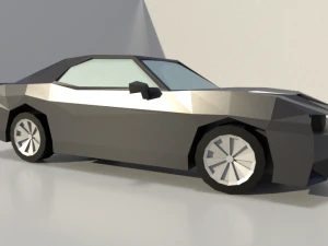 dodge challenger lowpoly 3d 3D Model
