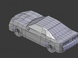 dodge challenger lowpoly 3d Modelo 3D