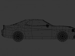 dodge challenger lowpoly 3d 3D Model