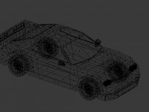 dodge challenger lowpoly 3d Modelo 3D