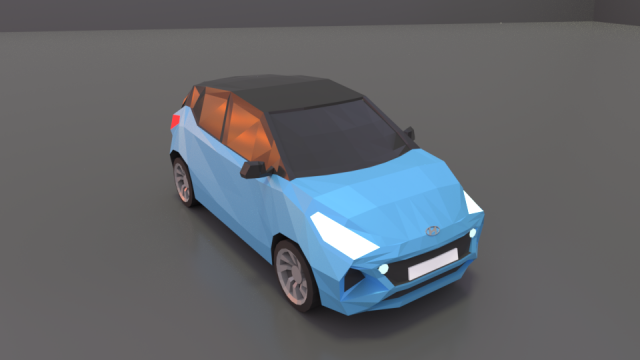 hyundai i10 2020 lowpoly Modelo 3D .c4d .max .obj .3ds .fbx .stl .blend 