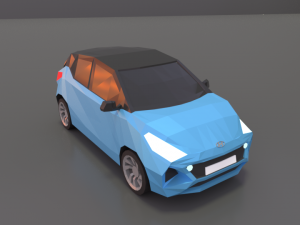 hyundai i10 2020 lowpoly 3D Model