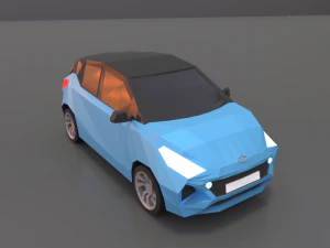 Hyundai i10 2020 лоуполи 3D Модель