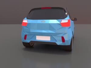 hyundai i10 2020 lowpoly Modelo 3D