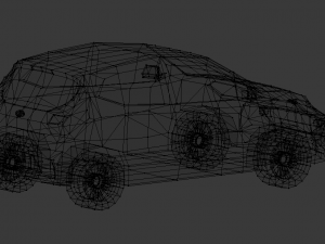 hyundai i10 2020 lowpoly Modelo 3D
