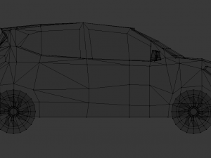 hyundai i10 2020 lowpoly Modelo 3D