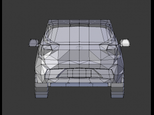 hyundai i10 2020 lowpoly Modelo 3D