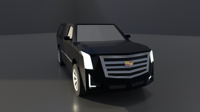 cadilac escalade 2019 lowpoly Modèle 3D .c4d .max .obj .3ds .fbx .stl .blend 