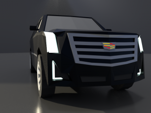 cadilac escalade 2019 lowpoly Modèle 3D