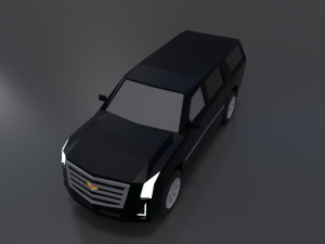 cadilac escalade 2019 lowpoly Modèle 3D
