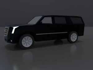 cadilac escalade 2019 lowpoly 3D Model