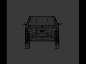 cadilac escalade 2019 lowpoly 3D Model