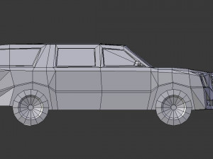 cadilac escalade 2019 lowpoly Modèle 3D