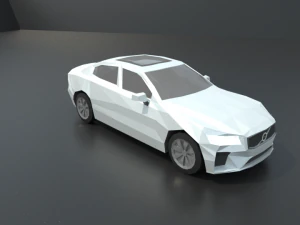 volvo s60 2019 lowpoly 3D Model
