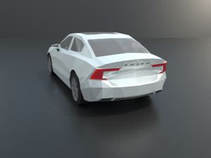 volvo s60 2019 lowpoly Modello 3D