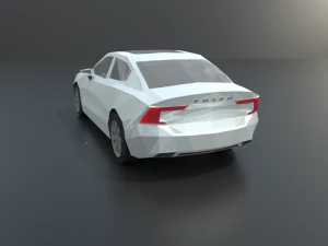 volvo s60 2019 lowpoly 3D Model
