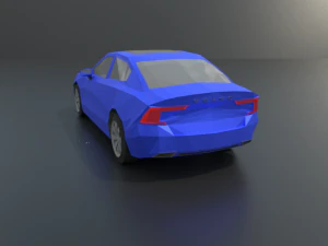 volvo s60 2019 lowpoly 3D Model