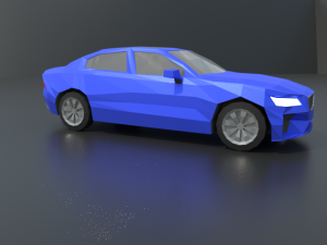 volvo s60 2019 lowpoly Modello 3D