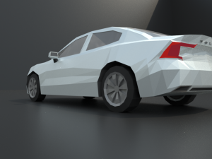 volvo s60 2019 lowpoly Modello 3D