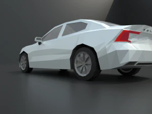 volvo s60 2019 lowpoly 3D Model