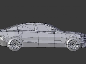 volvo s60 2019 lowpoly 3D Model