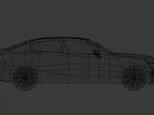 volvo s60 2019 lowpoly 3D Model