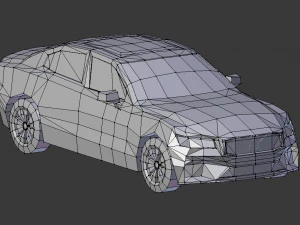 volvo s60 2019 lowpoly 3D Model