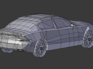 volvo s60 2019 lowpoly 3D Model
