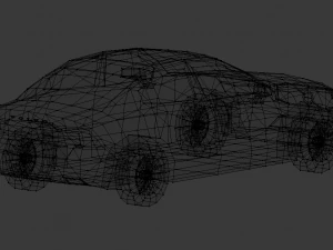 volvo s60 2019 lowpoly 3D Model