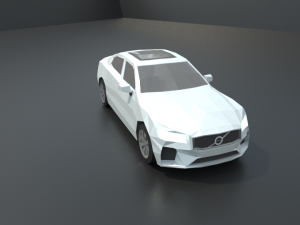 volvo s60 2019 lowpoly Modello 3D