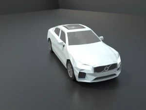 volvo s60 2019 lowpoly 3D Model