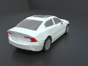 volvo s60 2019 lowpoly 3D Model