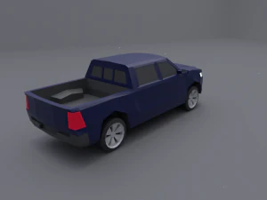 dodge ram 2019 lowpoly 3D Model