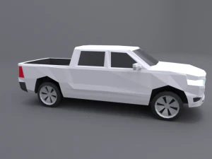 dodge ram 2019 lowpoly 3D Model