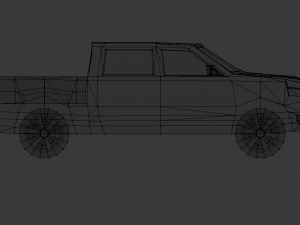 dodge ram 2019 lowpoly Modello 3D
