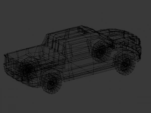 dodge ram 2019 lowpoly 3D Model