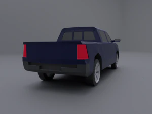 dodge ram 2019 lowpoly 3D Model