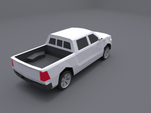 dodge ram 2019 lowpoly Modello 3D