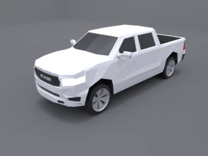 dodge ram 2019 lowpoly 3D Model