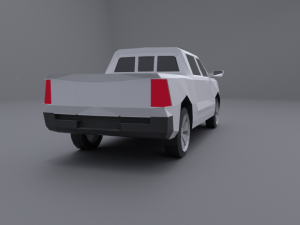 dodge ram 2019 lowpoly Modello 3D