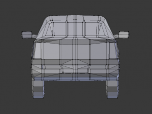dodge ram 2019 lowpoly Modello 3D