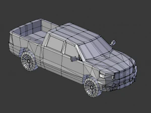 dodge ram 2019 lowpoly 3D Model