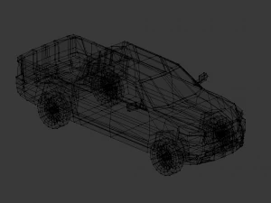 dodge ram 2019 lowpoly 3D Model