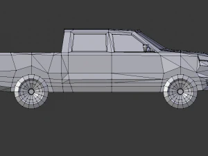 dodge ram 2019 lowpoly 3D Model
