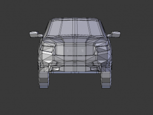dodge ram 2019 lowpoly Modello 3D